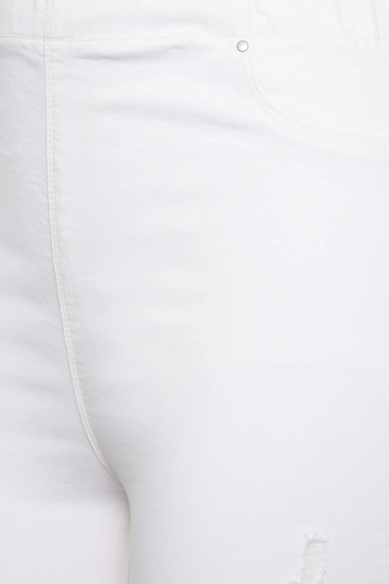 YOURS Curve White Stretch Extreme Ripped JENNY Jeggings - Image 3