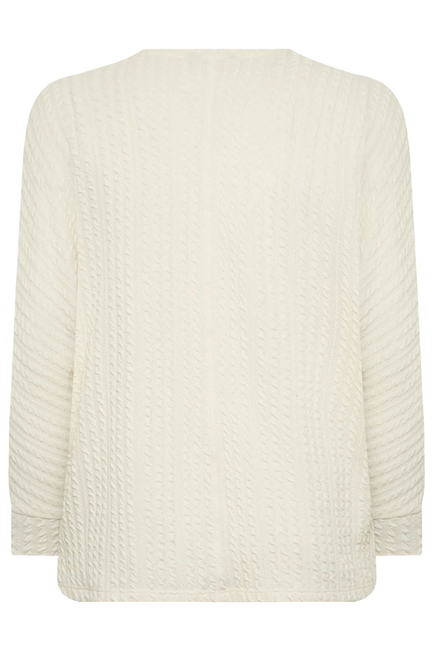 YOURS Curve White Textured Soft Touch Top - Image 6