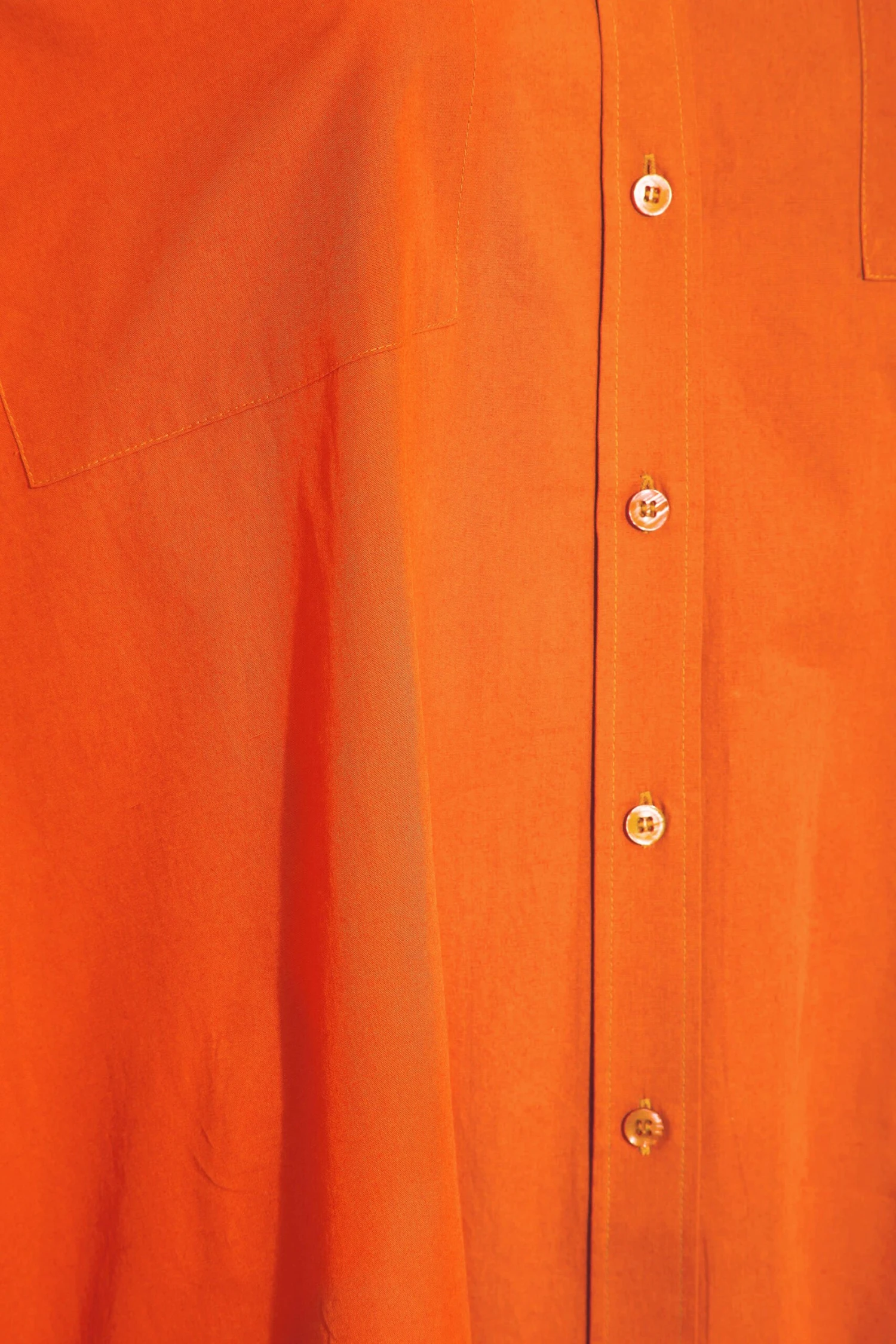 LIMITED COLLECTION Curve Bright Orange Oversized Boyfriend Shirt - Image 5