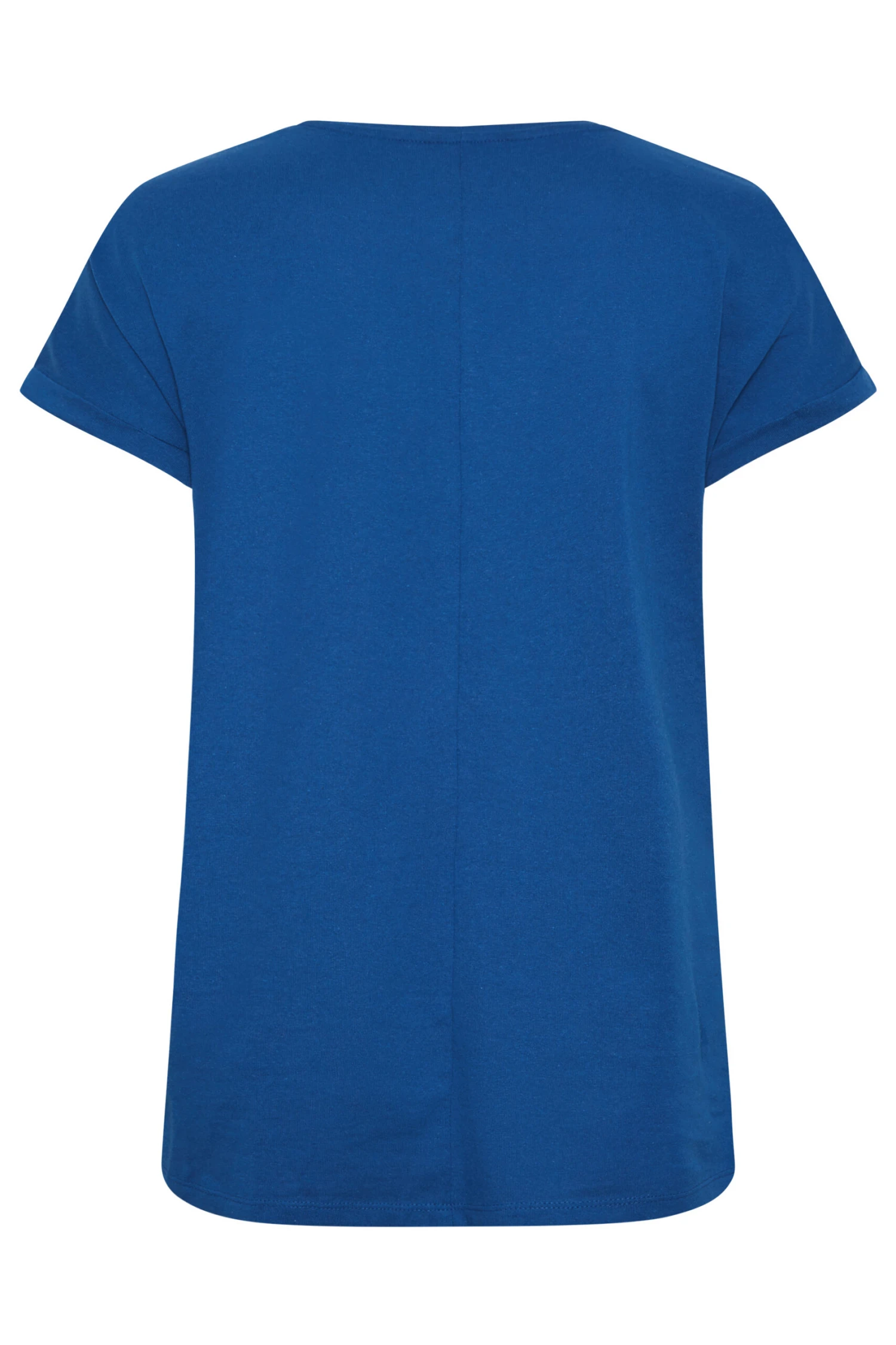 YOURS Curve Cobalt Blue Embellished Neck T-Shirt - Image 6