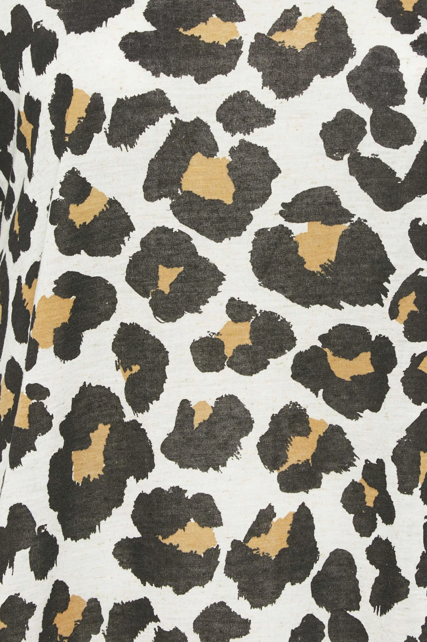 YOURS Curve Brown Animal Print Oversized T-Shirt - Image 3