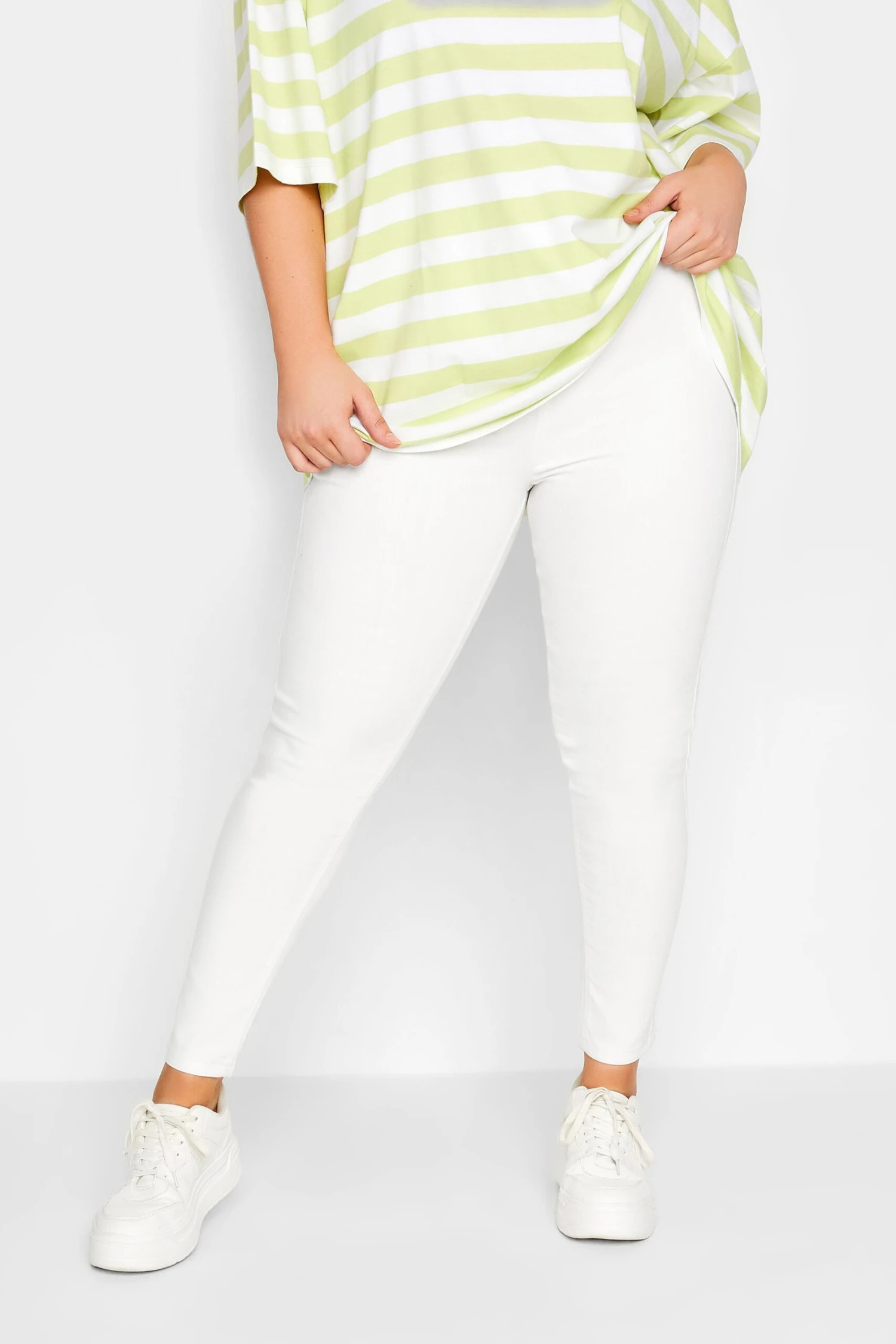 YOURS Curve White JENNYS Jeggings - Image 4