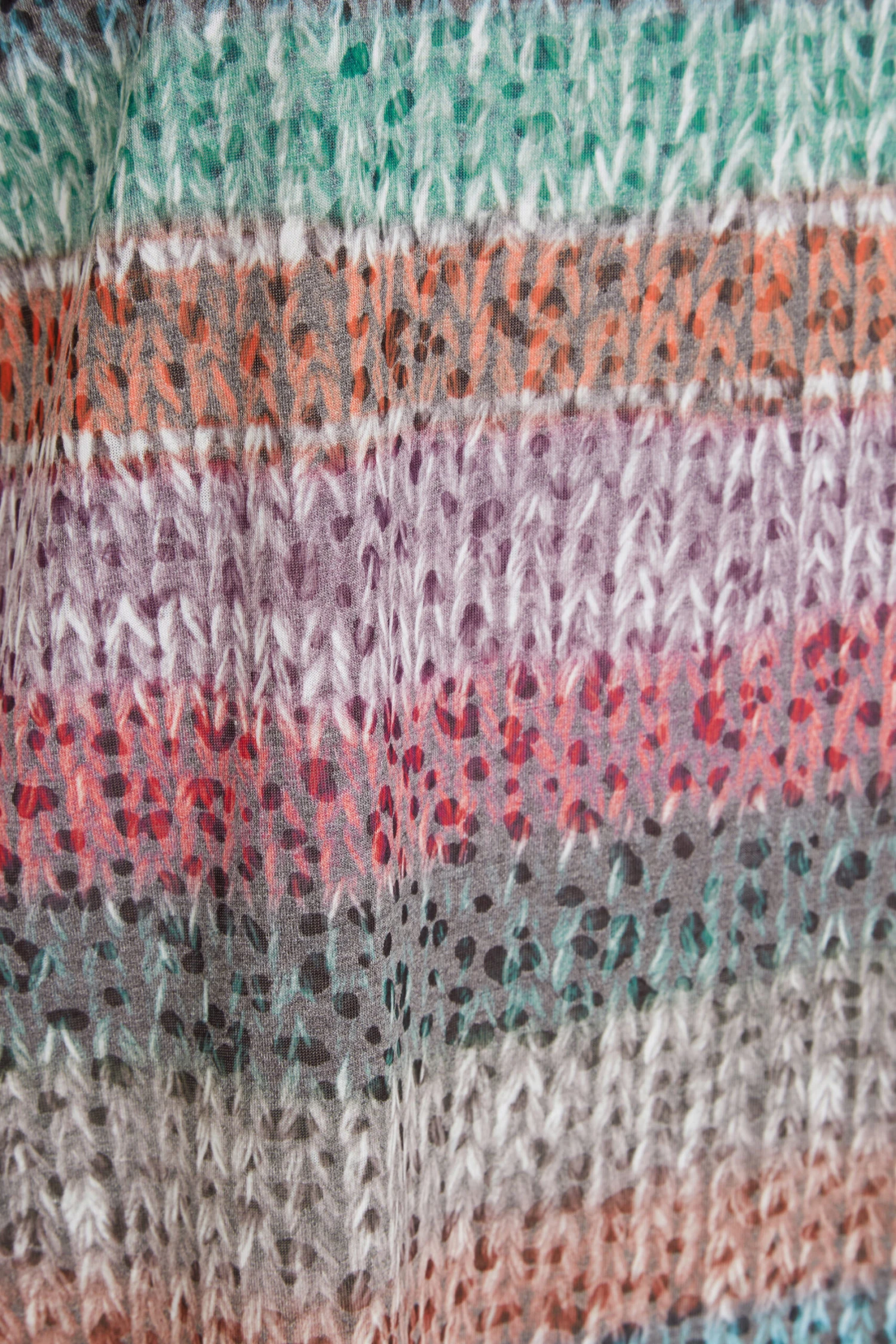 YOURS Curve Grey Stripe Animal Print T-Shirt - Image 3