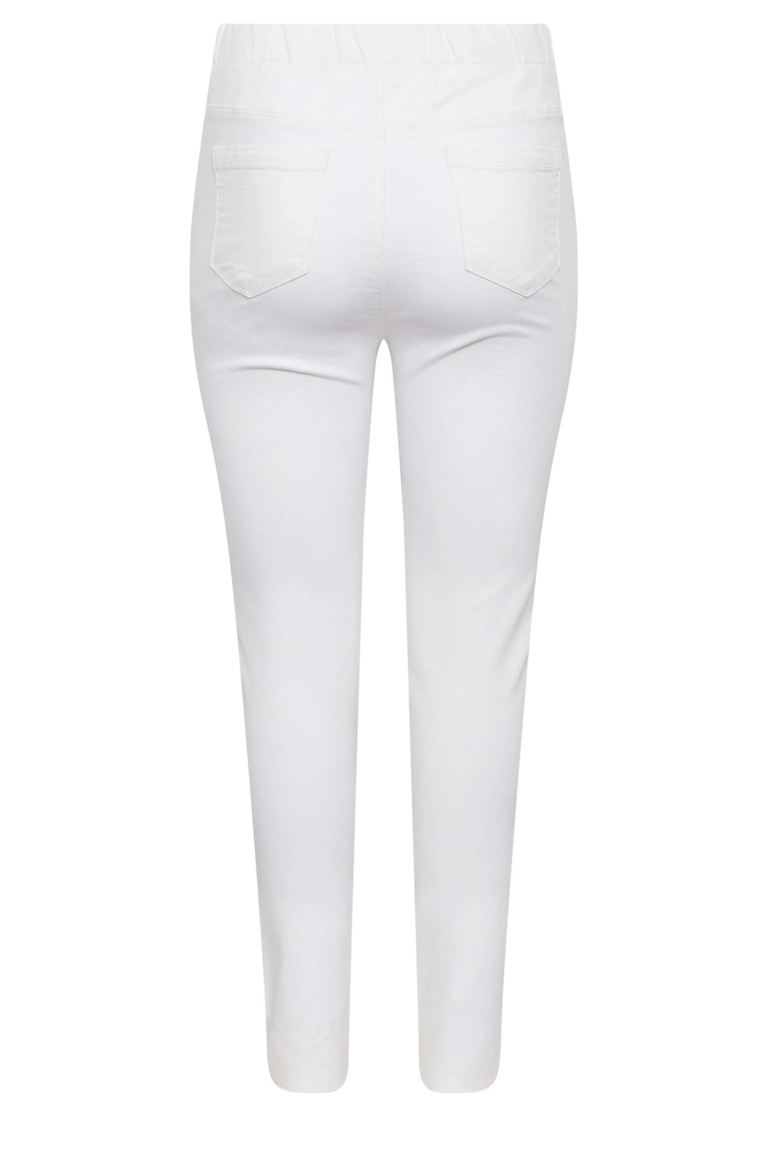 YOURS Curve White Stretch Extreme Ripped JENNY Jeggings - Image 5