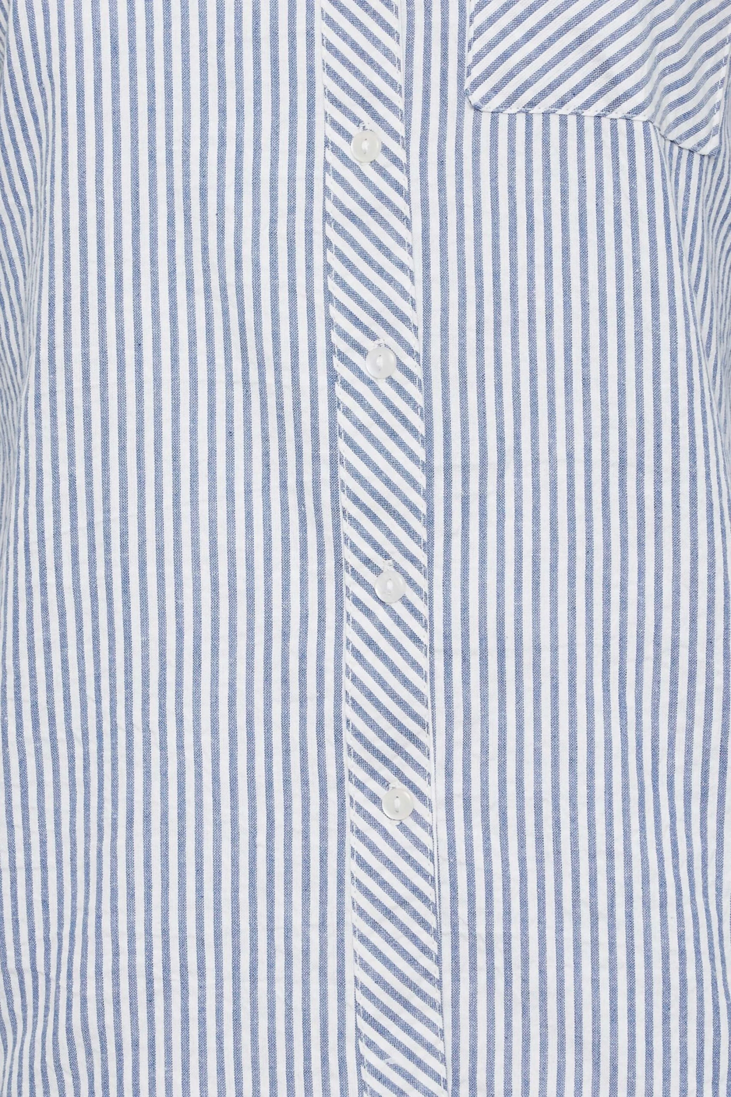 YOURS PETITE Curve Blue Stripe Shirt - Image 4