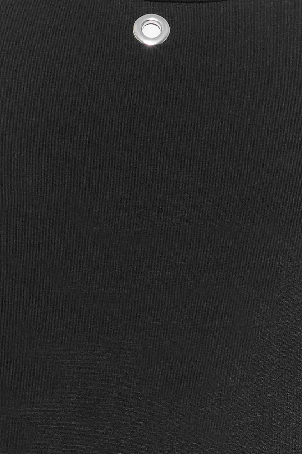 YOURS Curve Black Eyelet Detail Oversized T-Shirt - Image 5