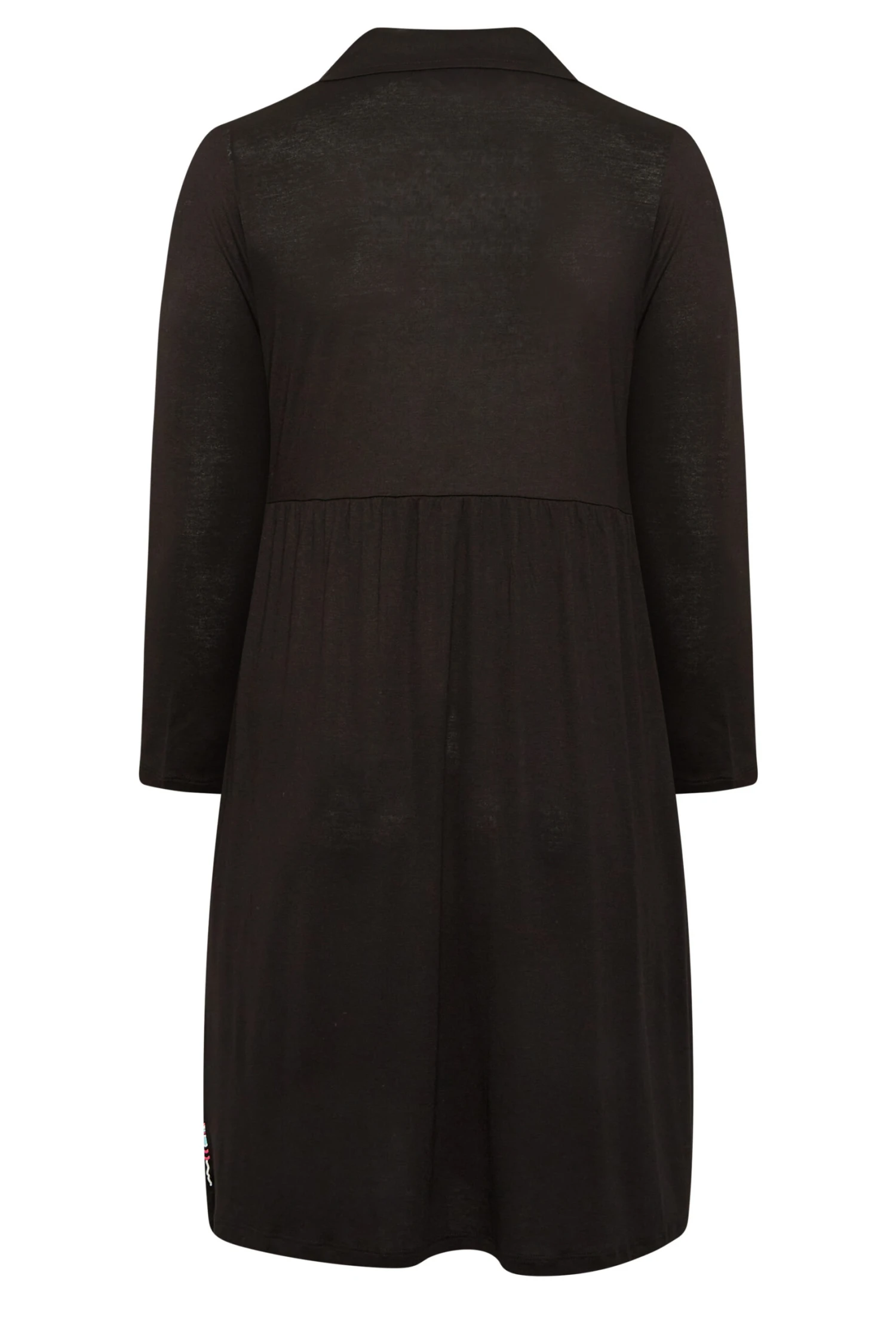 YOURS Curve Black Aztec Print Midi Shirt Dress - Image 6