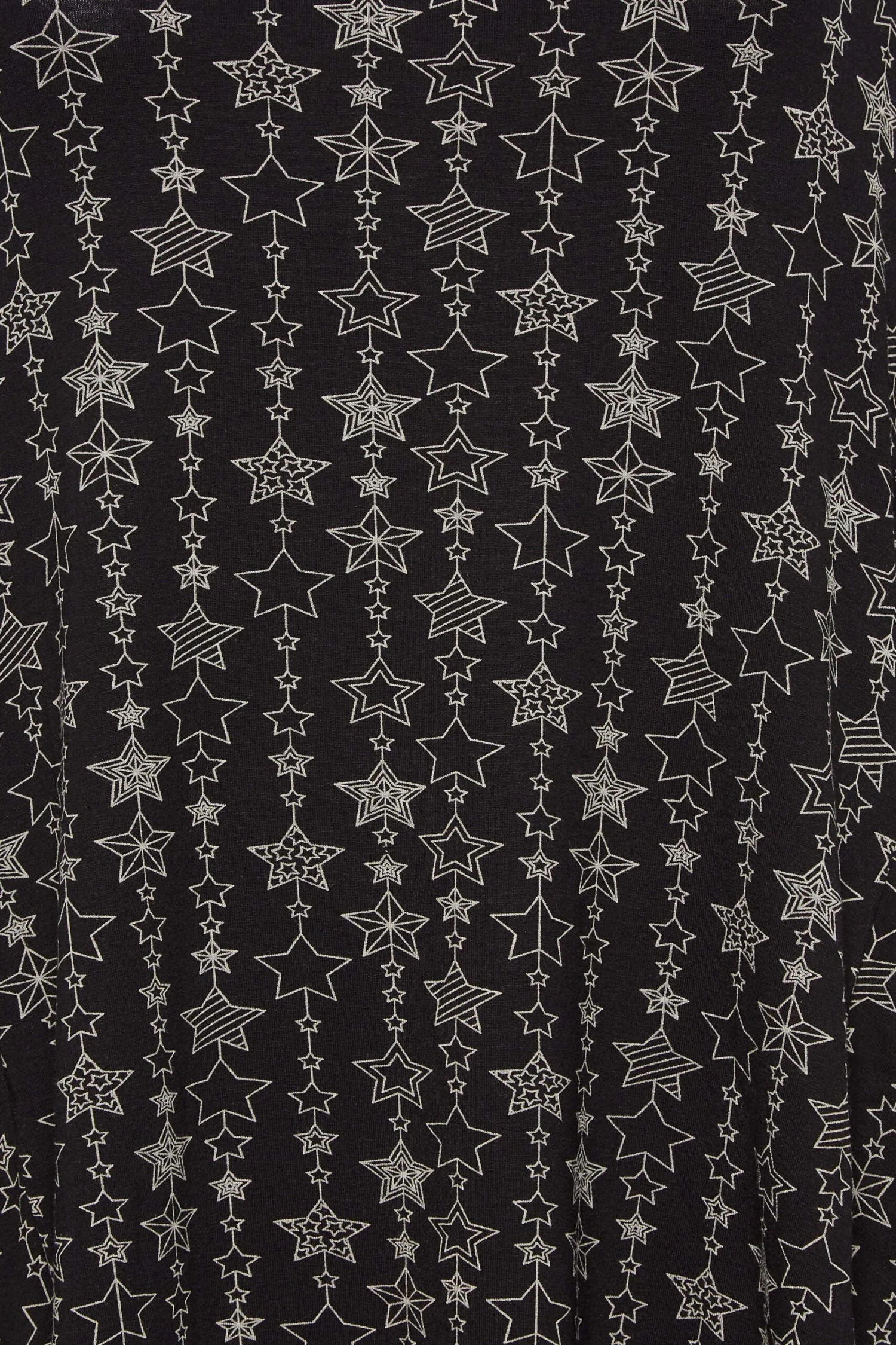 YOURS Curve Black Star Print Drape Pocket Mini Dress - Image 4