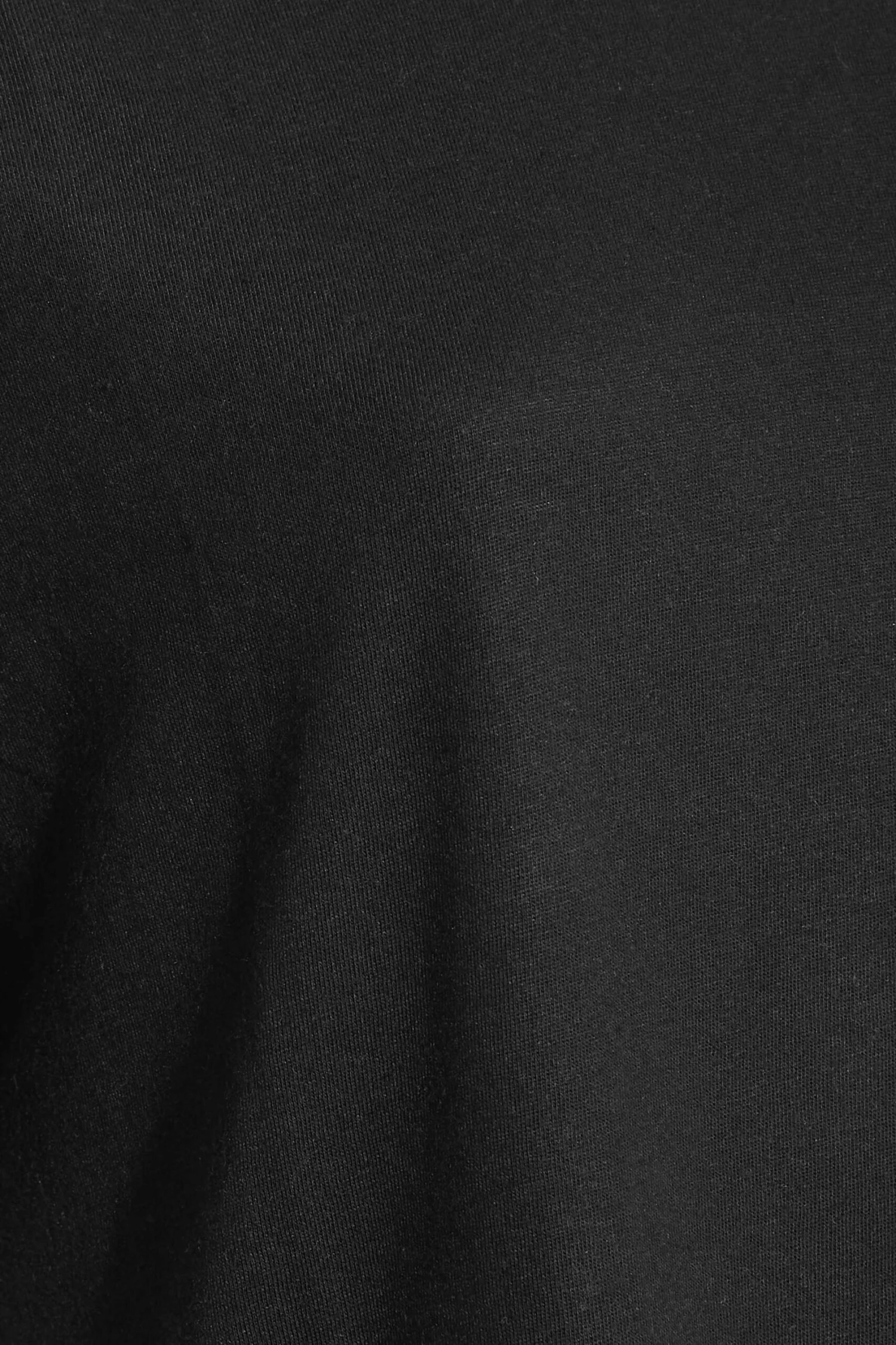 YOURS Curve Black V-Neck T-Shirt - Image 3