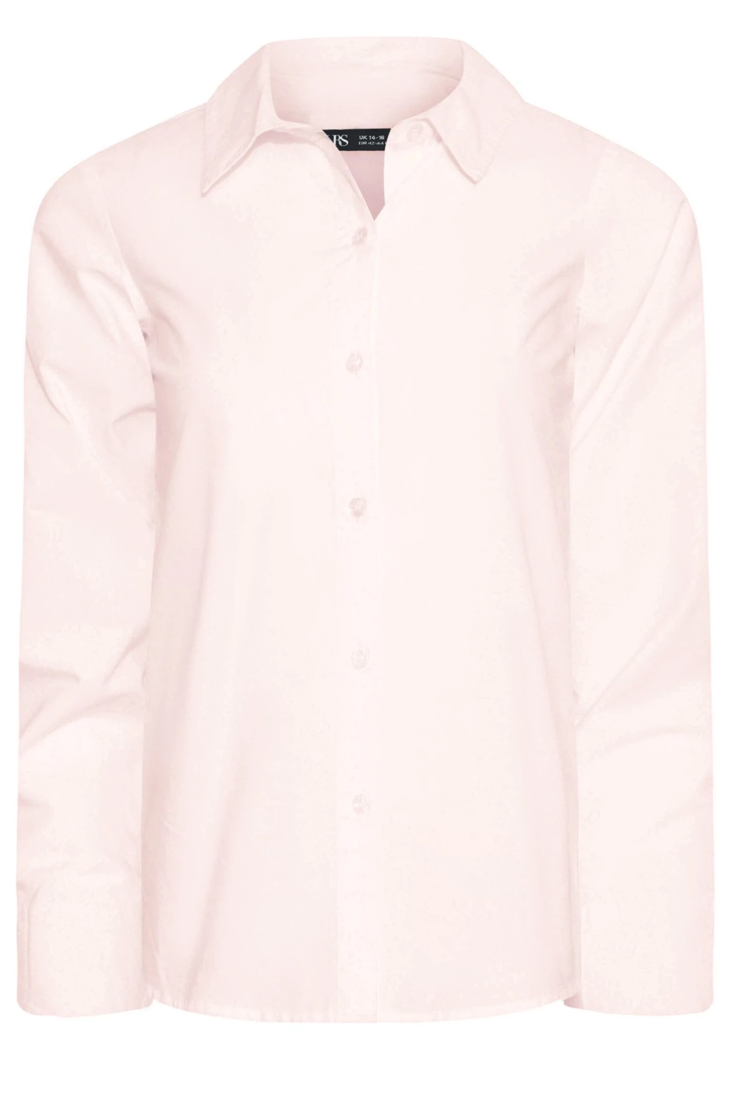 YOURS PETITE Curve Pink Fitted Cotton Shirt - Image 5