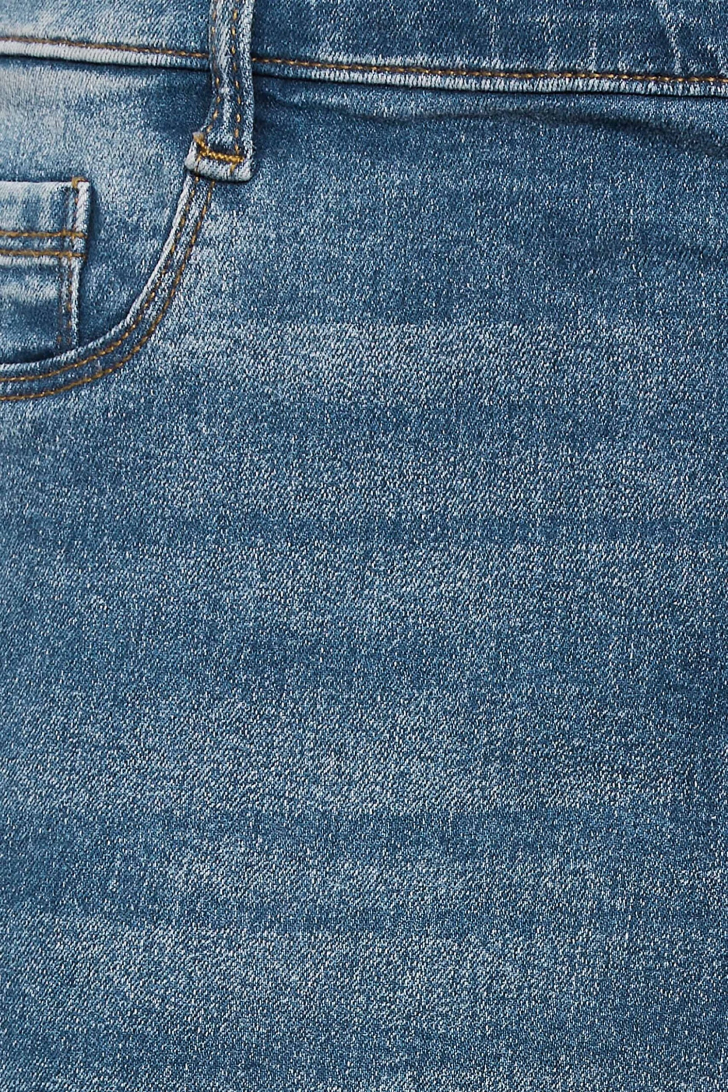 YOURS Curve Dark Blue Cropped GRACE Jeggings - Image 2