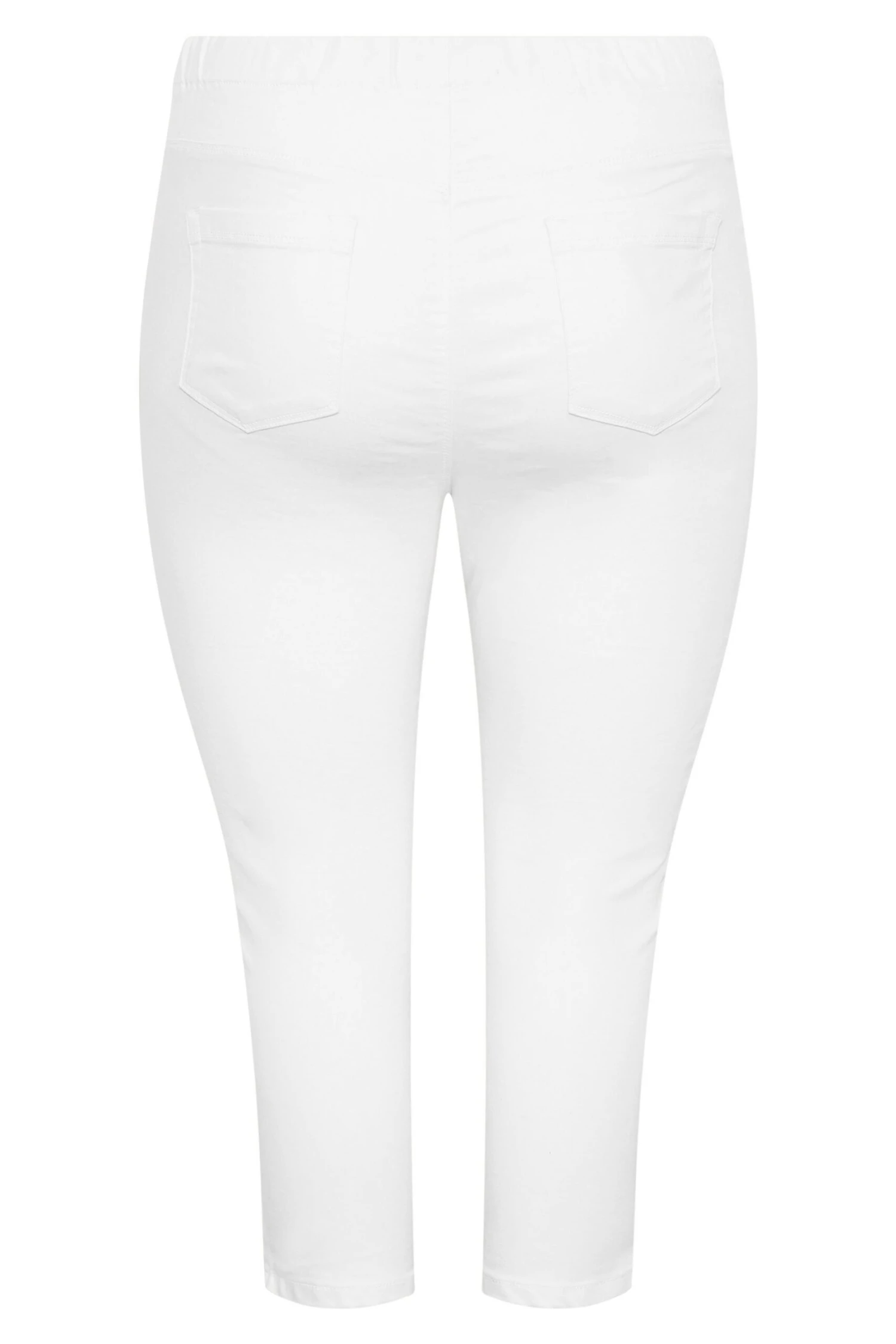 YOURS Curve White JENNYS Jeggings - Image 3