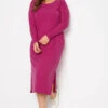 LIMITED COLLECTION Curve Pink Ribbed Dress
