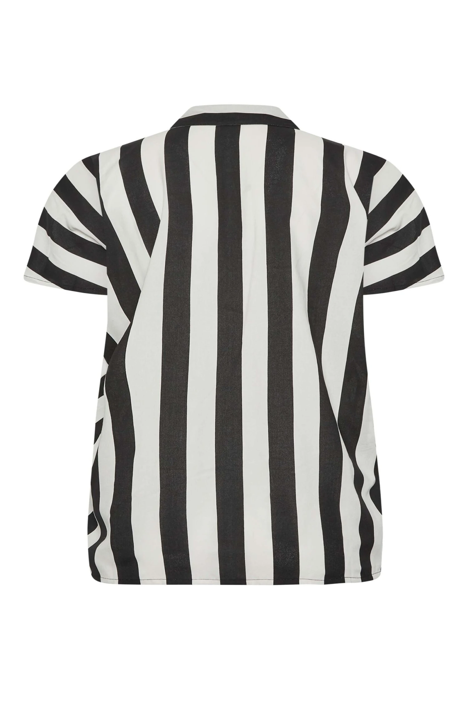 YOURS PETITE Curve Black & White Stripe Shirt - Image 6