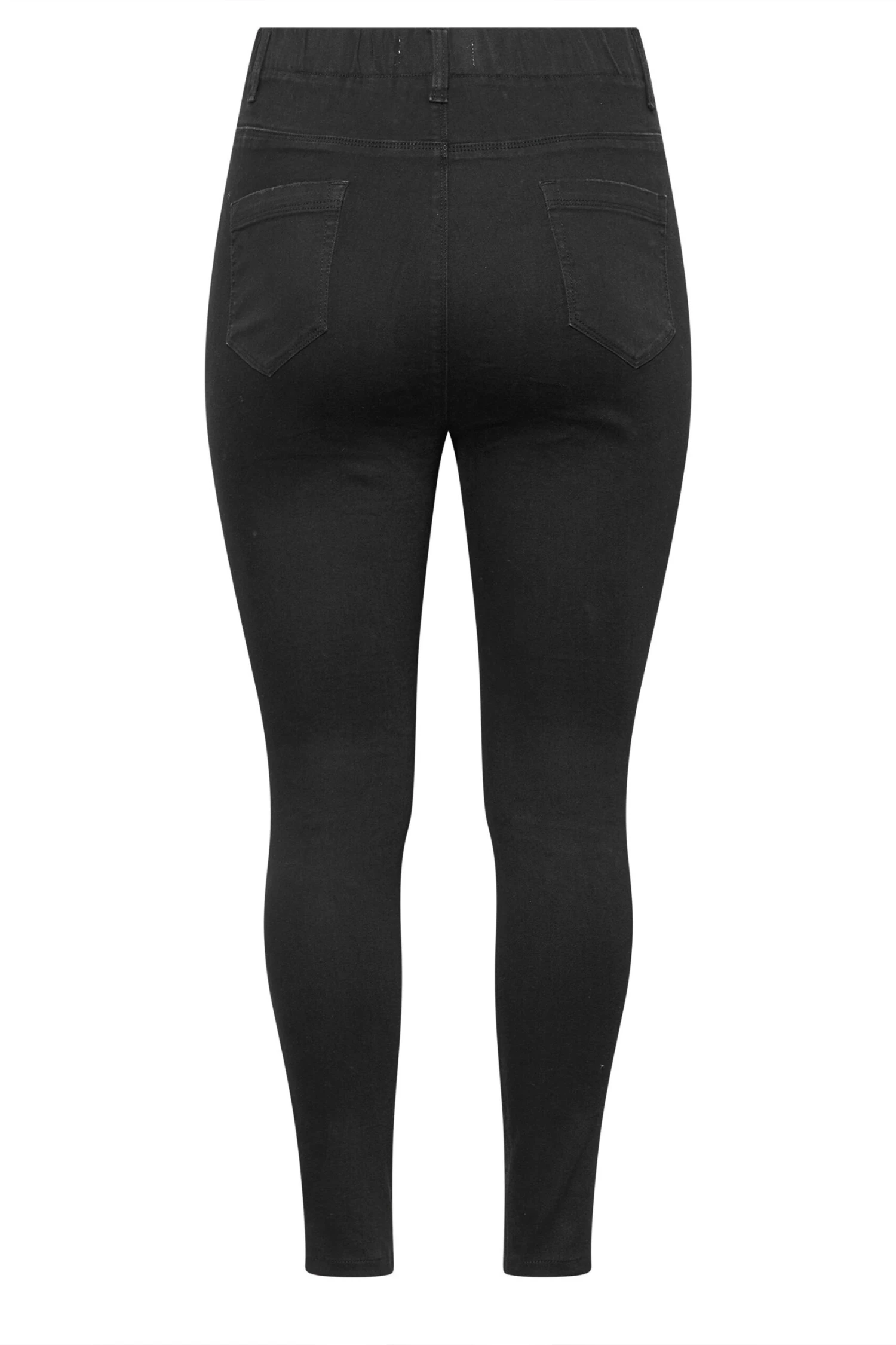 YOURS Curve Black Ripped Stretch GRACE Jeggings - Image 5