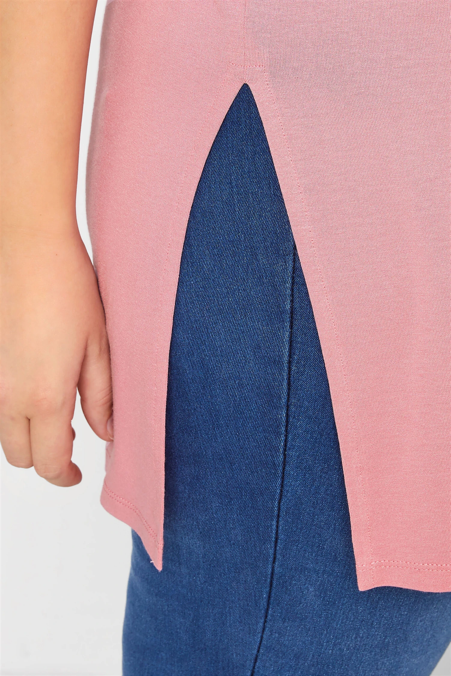 YOURS Curve Rose Pink Oversized T-Shirt - Image 3