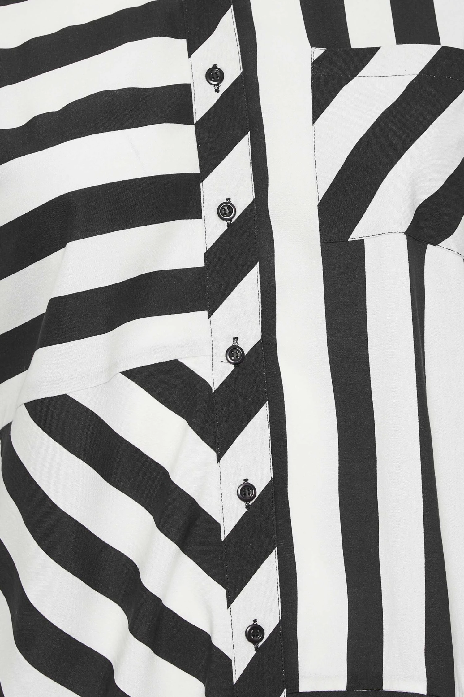 YOURS Curve Black Stripe Print Shirt - Image 4