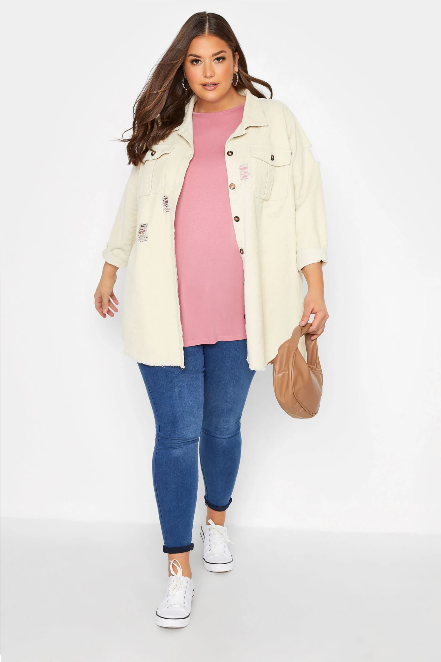 YOURS Curve Rose Pink Oversized T-Shirt