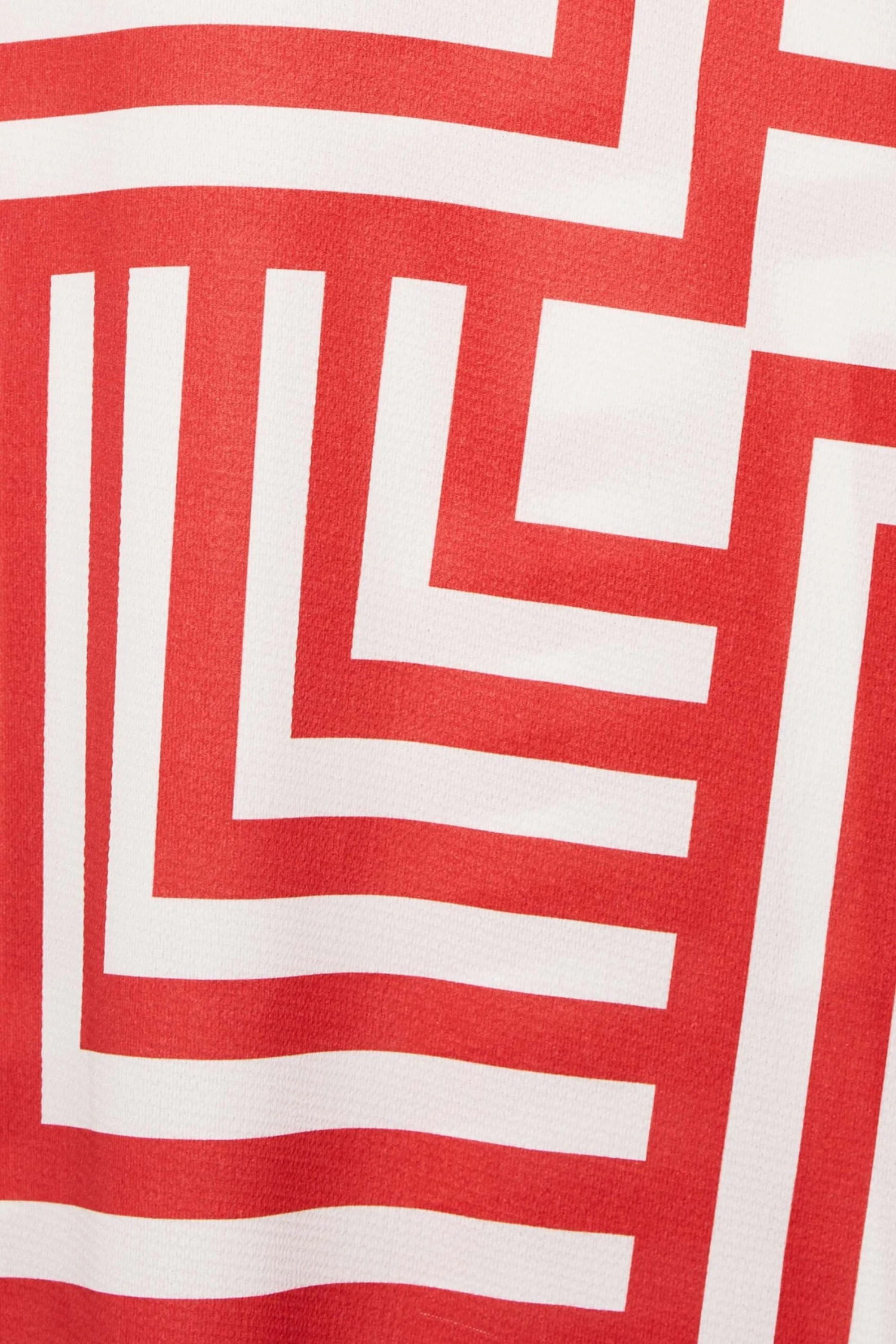 YOURS PETITE Curve Red Geometric Print Wrap Dress - Image 2