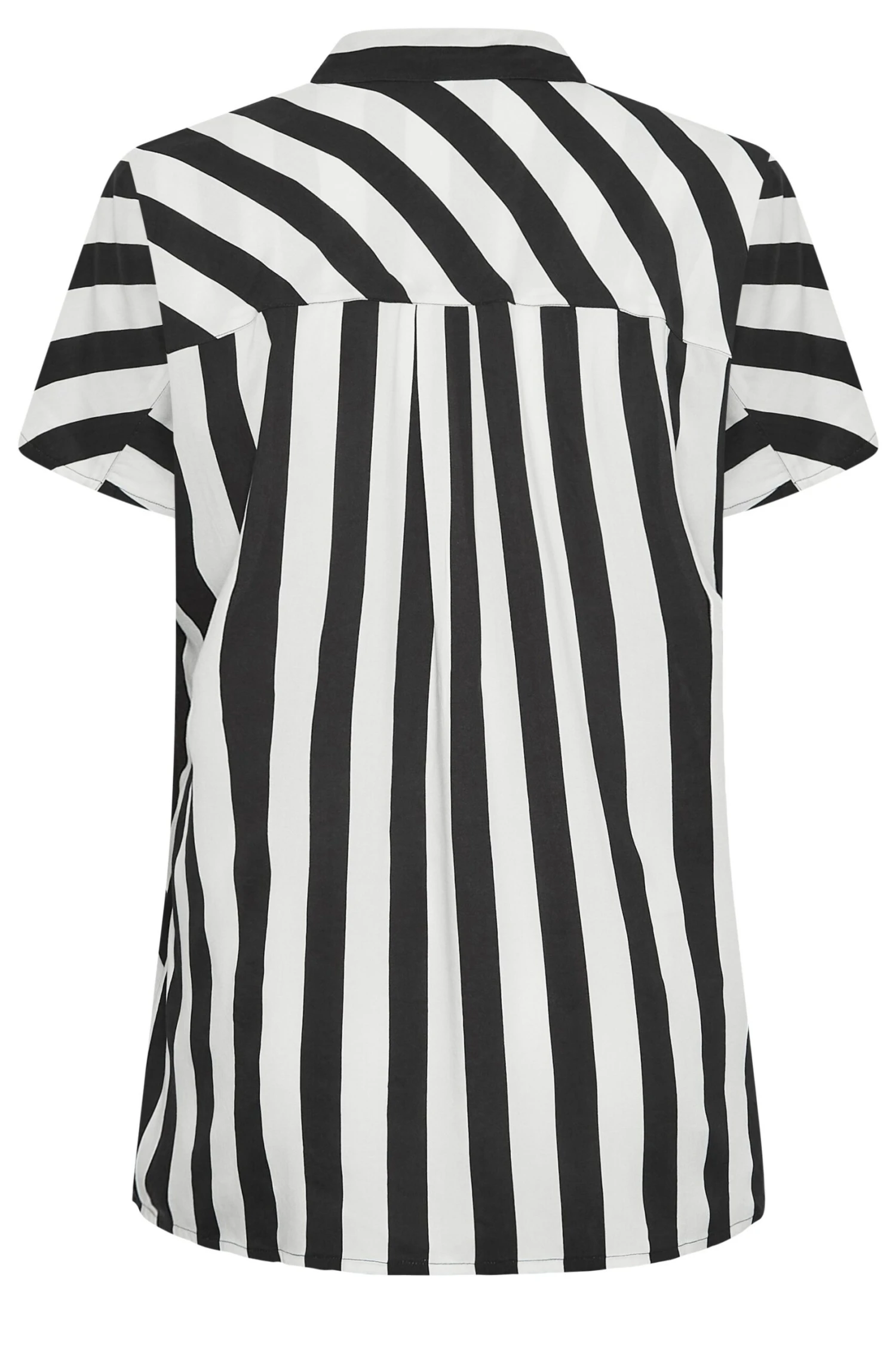 YOURS Curve Black Stripe Print Shirt - Image 6