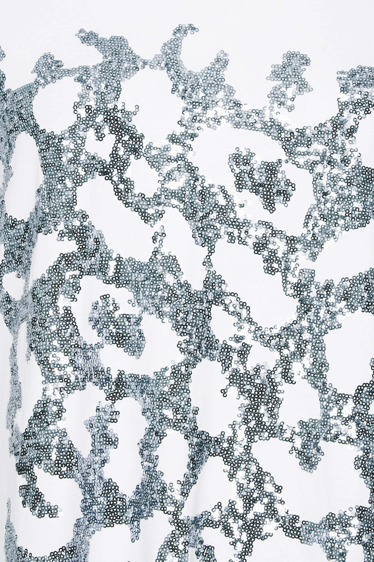 YOURS Curve White Leopard Print Sequin Top - Image 4