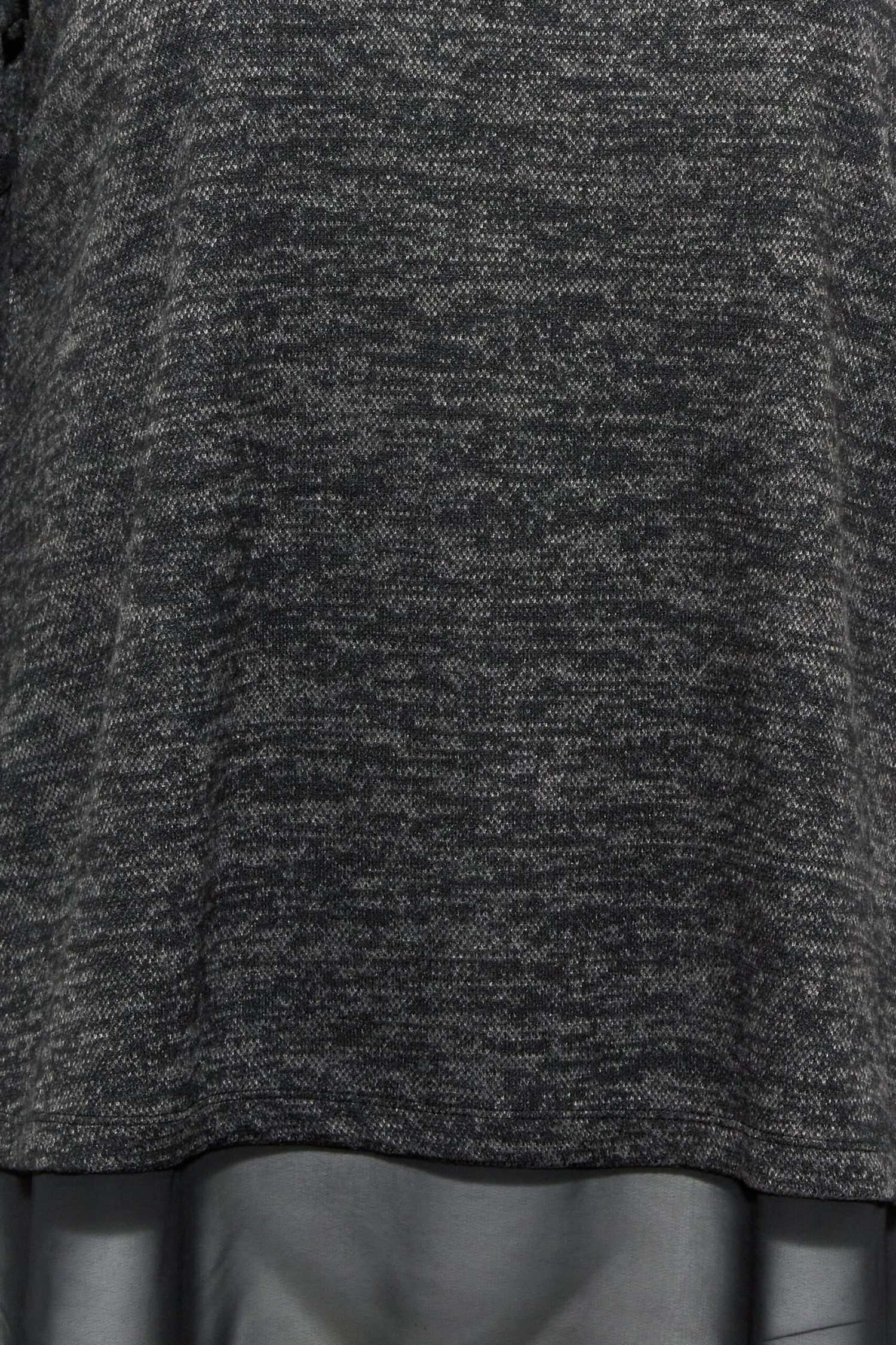 YOURS Curve Grey Mesh Hem Soft Touch Top - Image 4