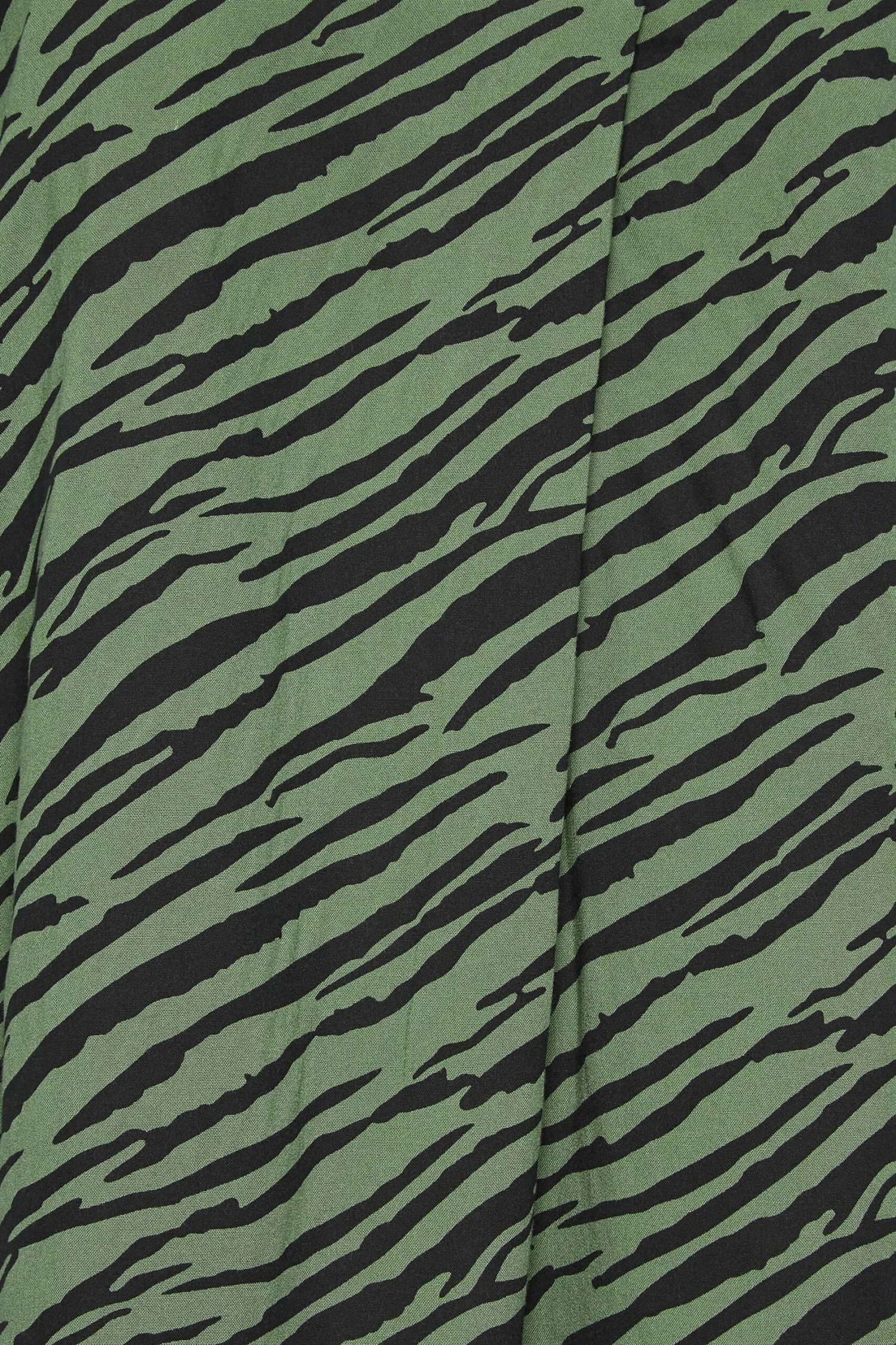 YOURS Curve Green Zebra Print Pleat Front Blouse - Image 4