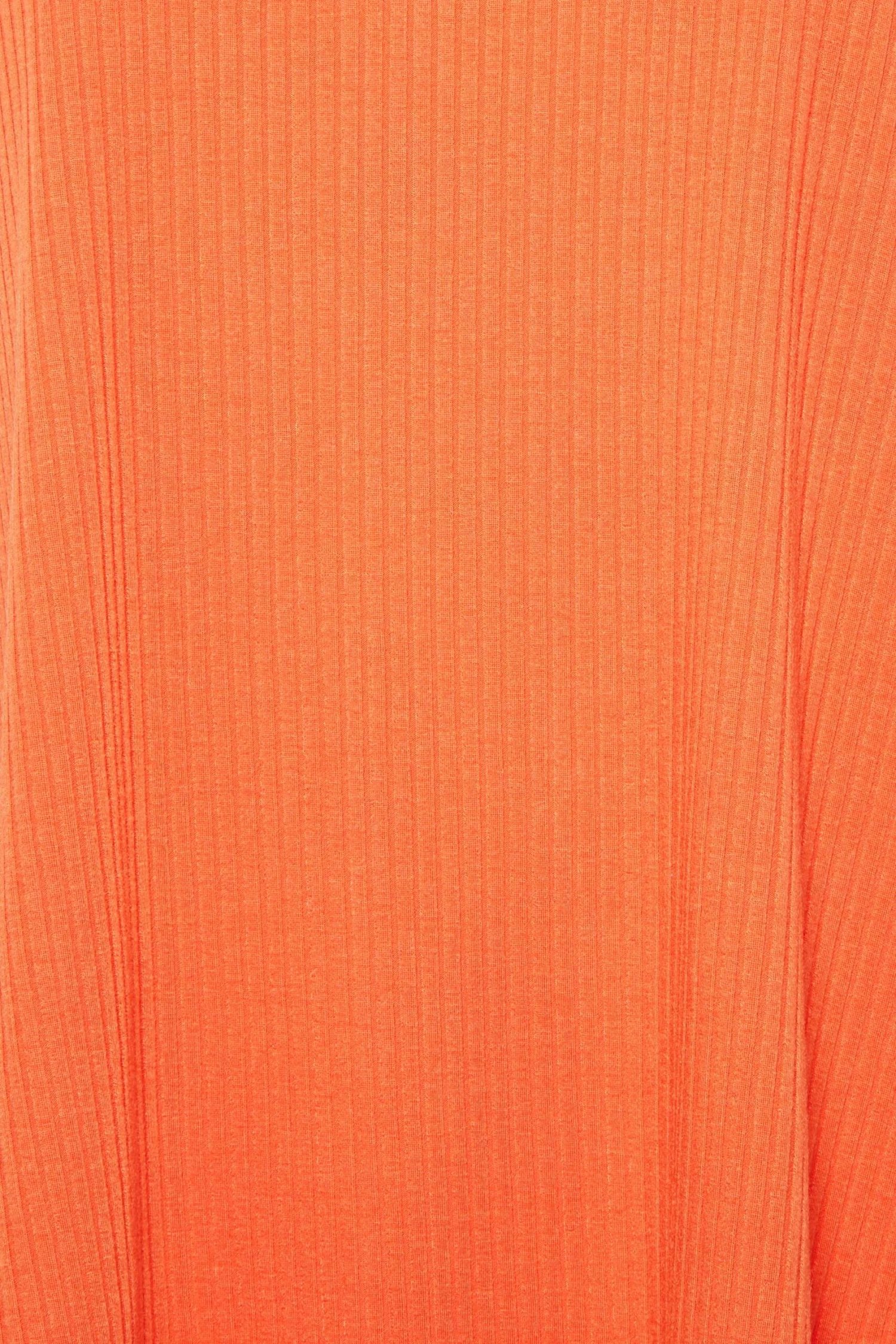 YOURS Curve Orange Ribbed Swing Top - Image 3