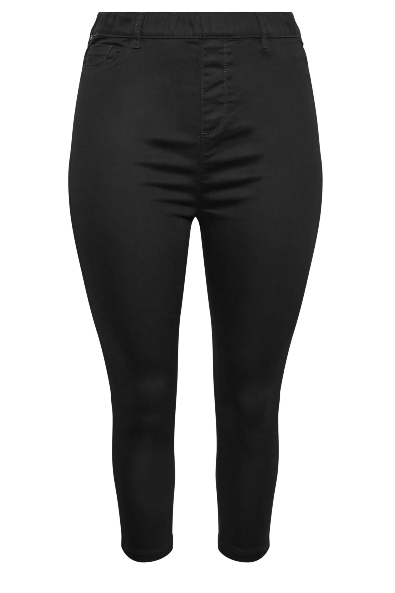 YOURS Curve Black Cropped Stretch GRACE Jeggings - Image 3