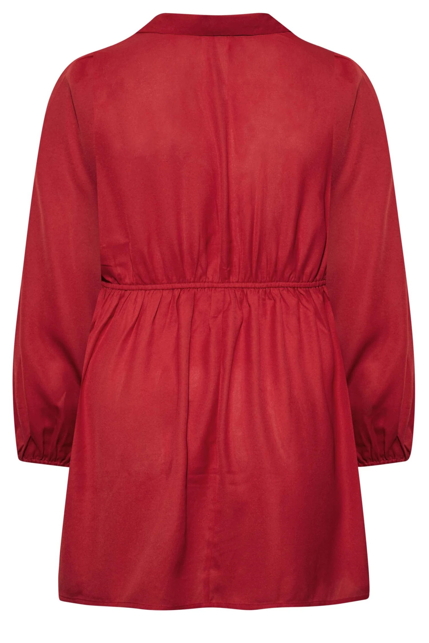 LIMITED COLLECTION Curve Red Peplum Blouse - Image 6