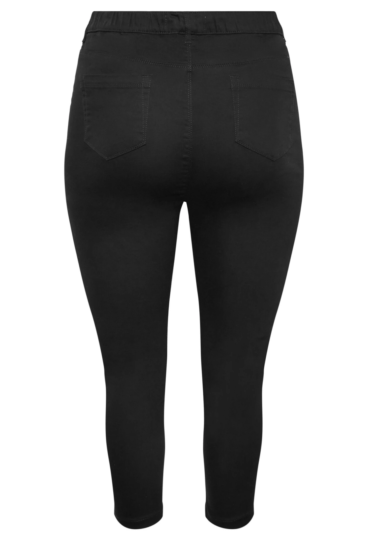 YOURS Curve Black Cropped Stretch GRACE Jeggings - Image 4