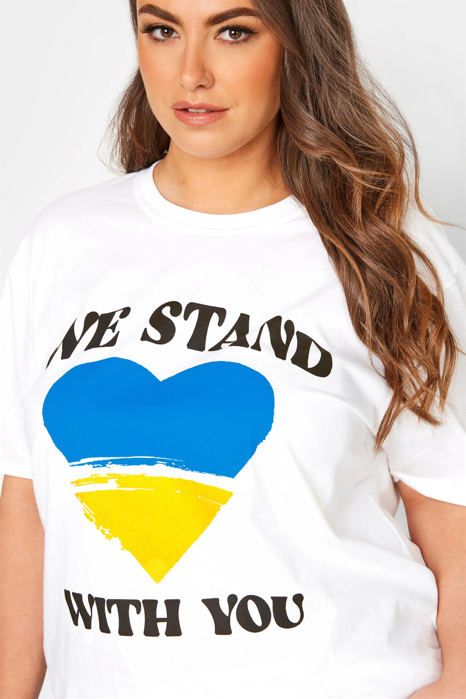 YOURS Ukraine Crisis 100% Donation 'We Stand With You' T-Shirt - Image 4