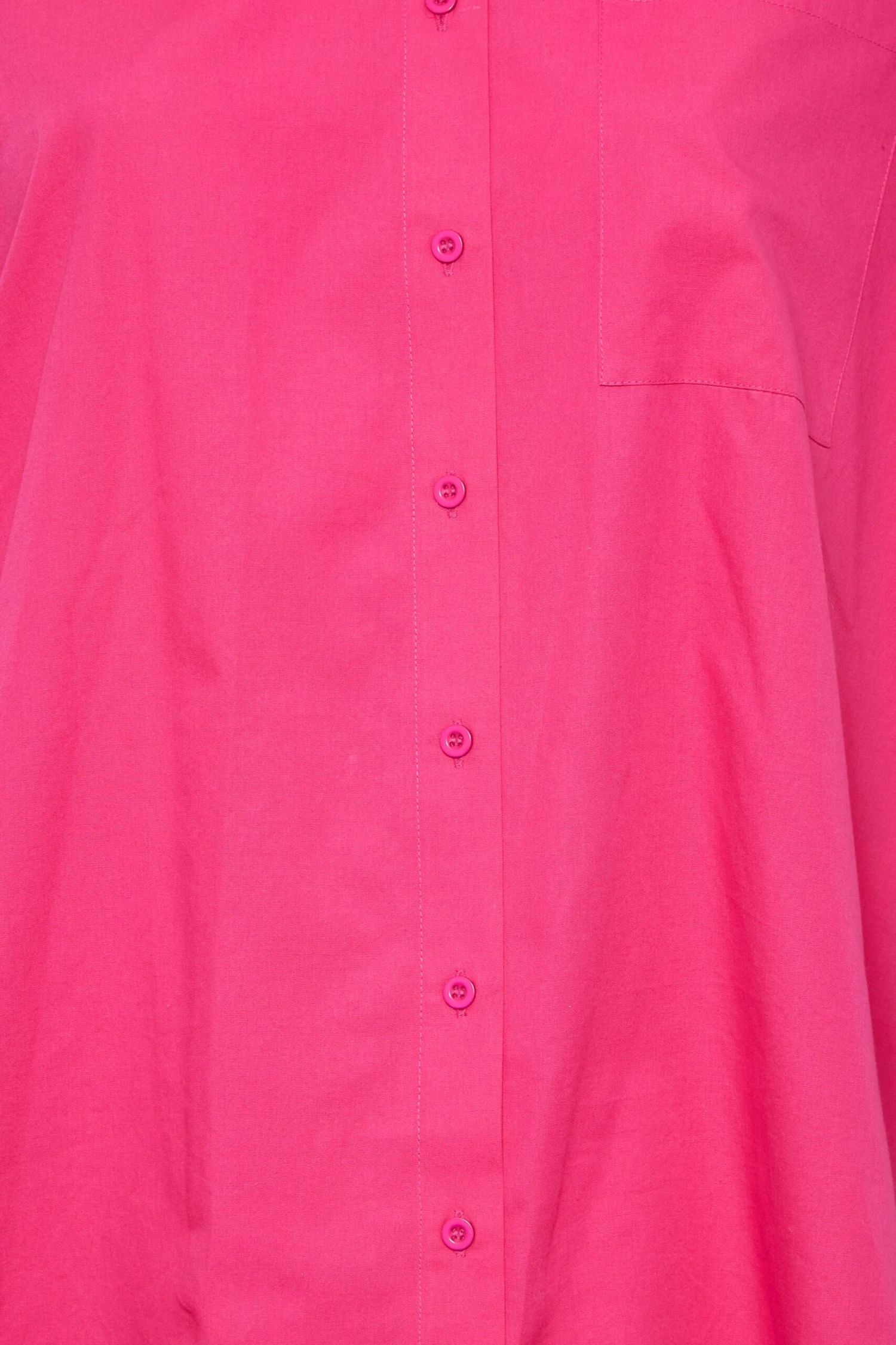 YOURS Curve Pink Oversized Poplin Shirt - Image 4
