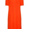 YOURS Curve Orange Cut Out T-Shirt Dress
