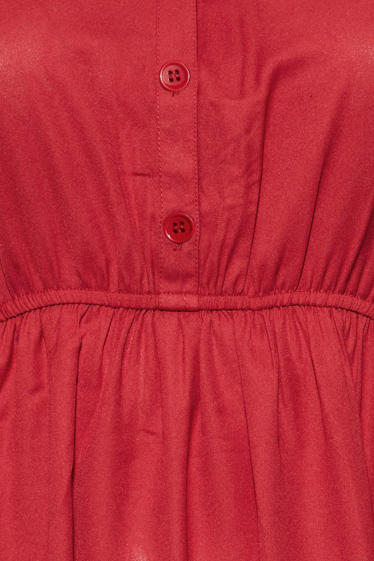 LIMITED COLLECTION Curve Red Peplum Blouse - Image 4